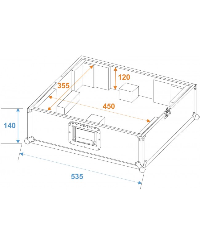 Roadinger Turntable Case Tour Pro black -B Turntable Cases