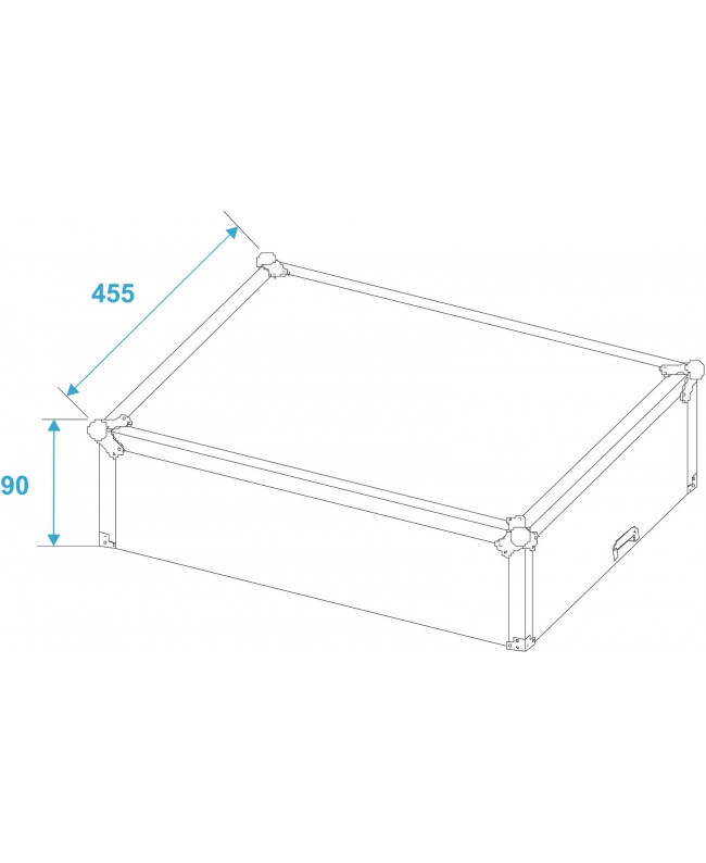 Roadinger Turntable Case Tour Pro black -B Turntable Cases