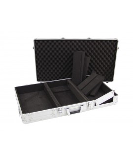 Roadinger Universal-Konsole DIGI-1 2xCD/1xM-10 sil Konsolen-Cases