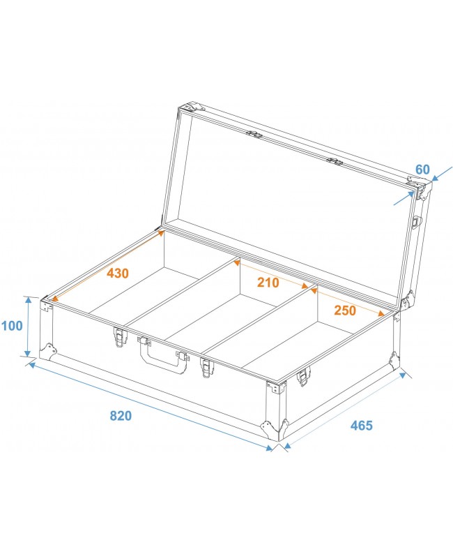 Roadinger Universal-Konsole DIGI-1 2xCD/1xM-10 sil Konsolen-Cases