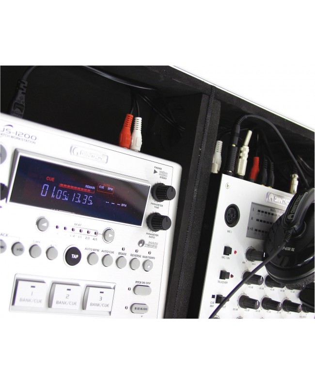 Roadinger Universal-Konsole DIGI-1 2xCD/1xM-10 sil Konsolen-Cases