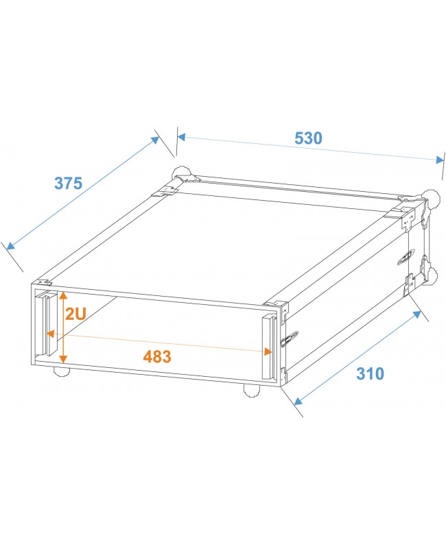 Roadinger Custodia per sistemi microfonici wireless Custodie per microfoni