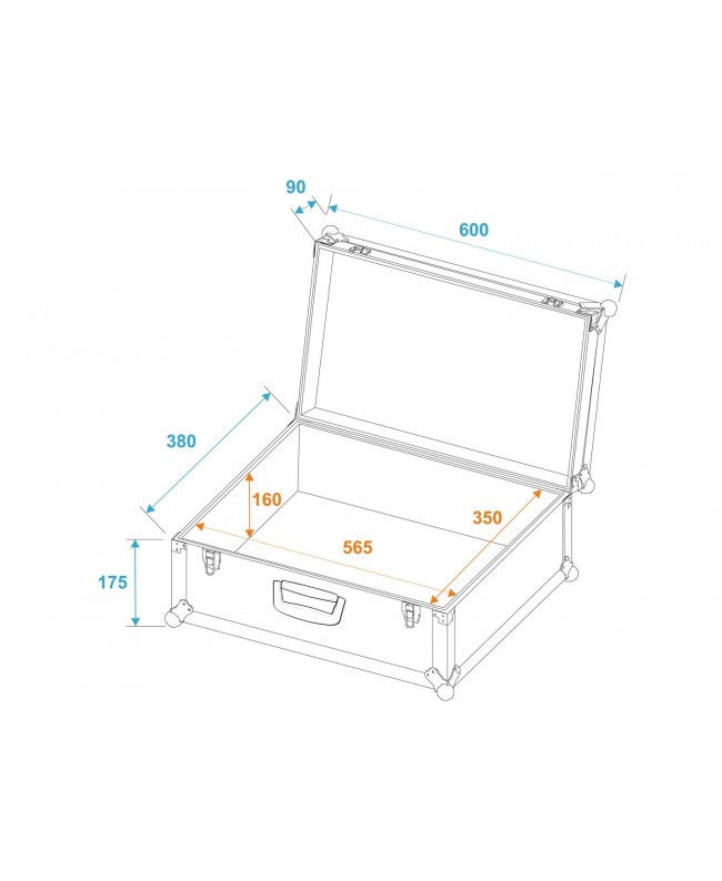 Roadinger Universal-Koffer-Case Tour Pro alu Verschiedene Cases