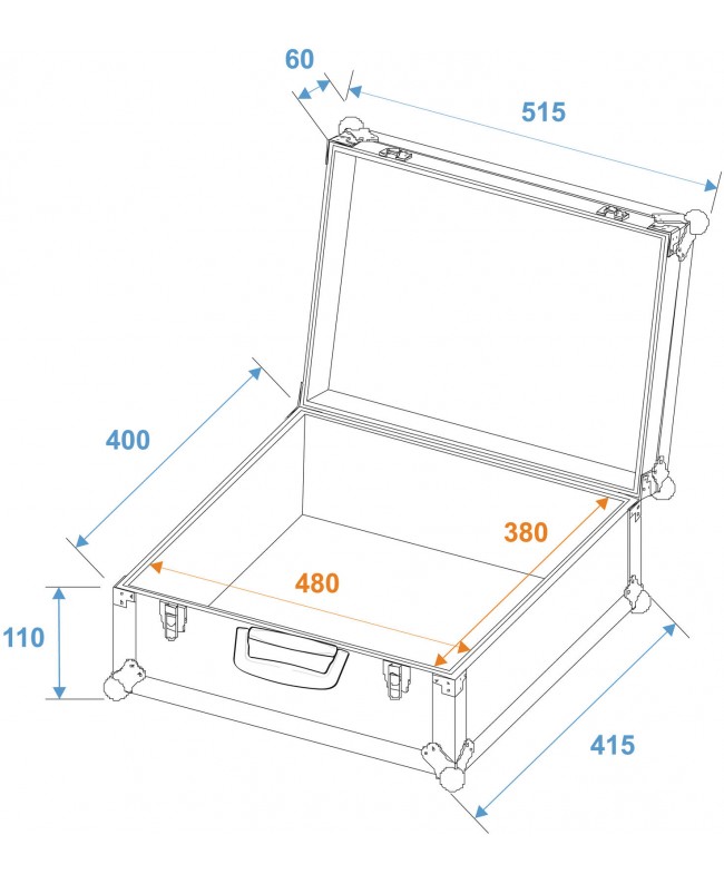 Roadinger Universal Case FOAM,GR-1 alu Other Cases