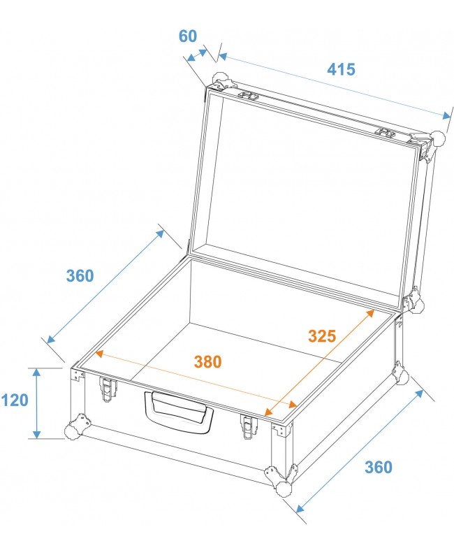Roadinger Universal-Koffer-Case FOAM GR-3 schwarz Verschiedene Cases
