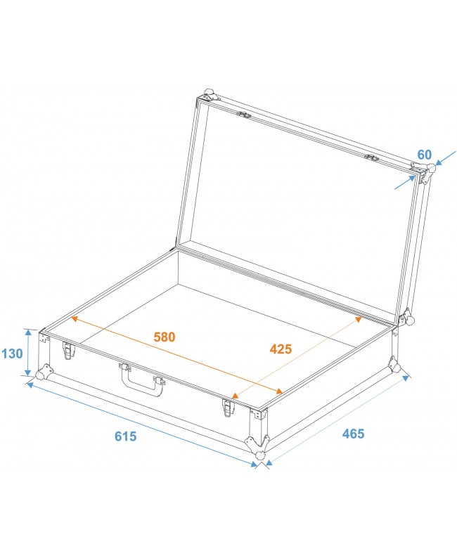 Roadinger Universal Case FOAM, black, GR-4 black Other Cases