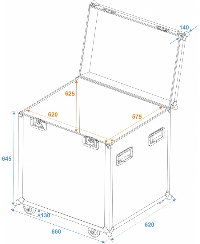 Roadinger Universal Tour Case 60cm with wheels Pro Other Cases