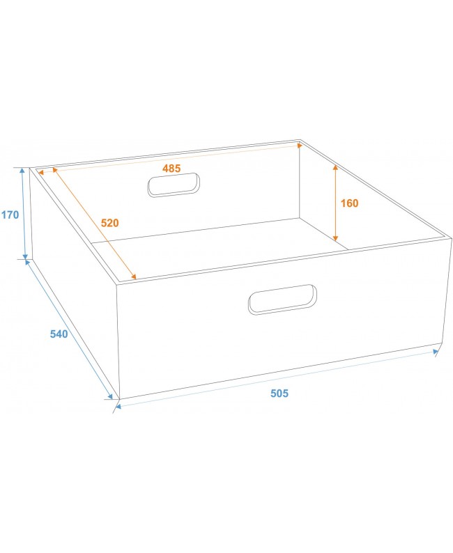 Roadinger Insert Box for Universal Tour Case Other Cases