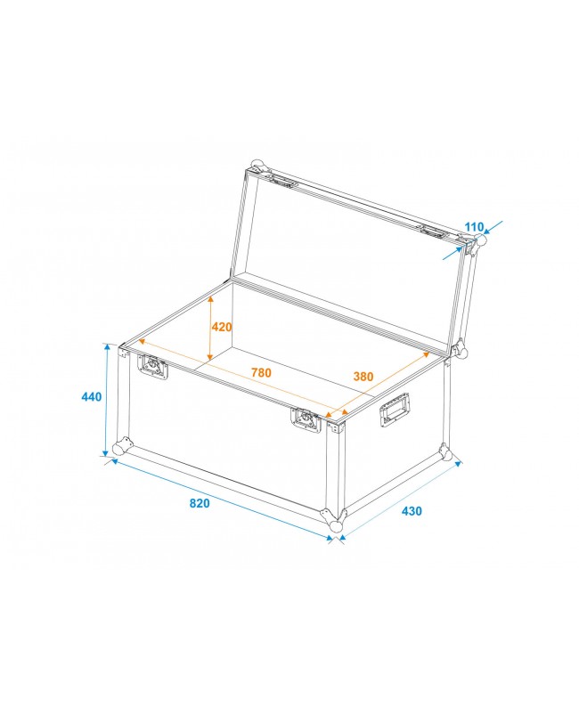 Roadinger UC-845 Custodia da trasporto universale Custodie vari