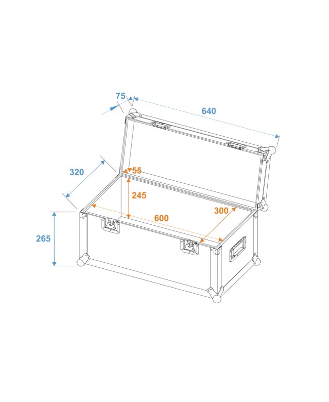 Roadinger Universal Case Pro 60x30x30cm Other Cases
