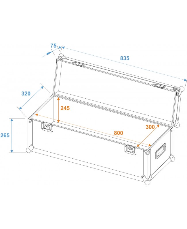 Roadinger Universal Case Pro 80x30x30cm Other Cases