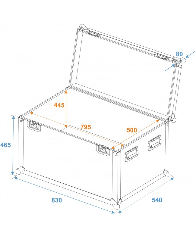 Roadinger Valigia universale Pro 80x50x50cm Custodie vari