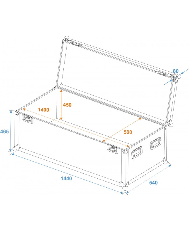 Roadinger Universal Case Pro 140x50x50cm Other Cases