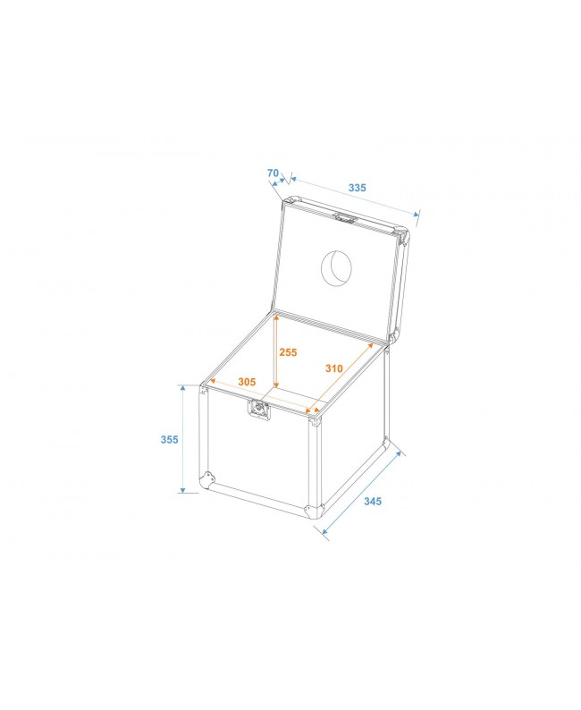 Roadinger Valigetta Specchio Palla 30 cm Custodie per sfere a specchio