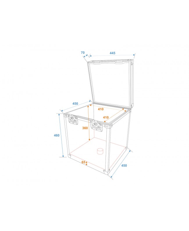 Roadinger Flightcase Spiegelkugel 40cm Spiegelkugel-Cases