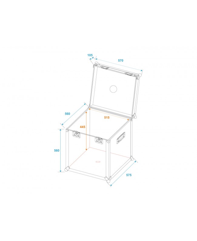 Roadinger Flightcase Mirror Ball 50cm Mirror ball cases