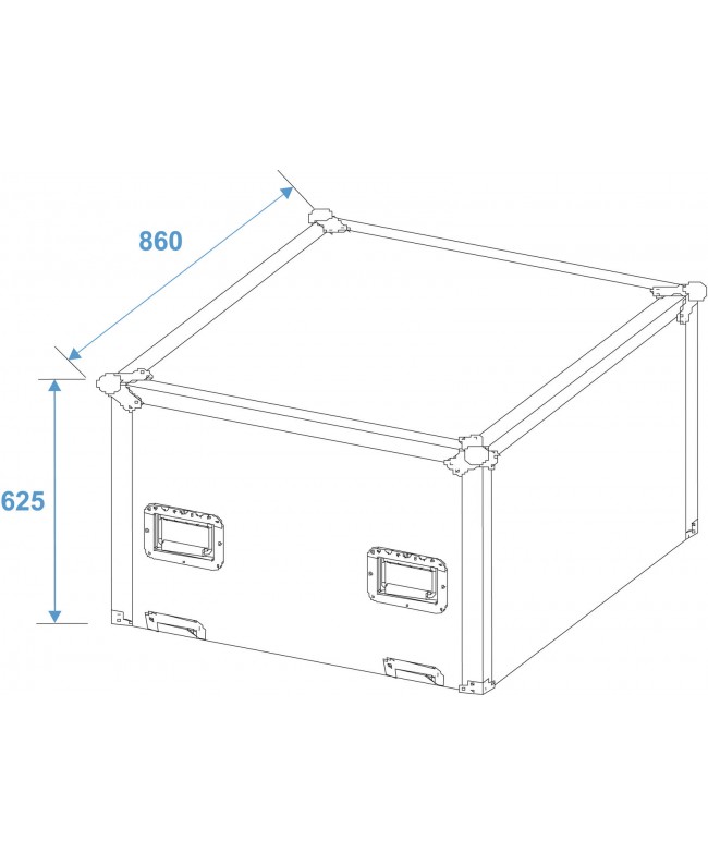 Roadinger Flightcase Mirror Ball 75cm Mirror ball cases