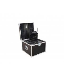 Roadinger Flightcase 4x PAR-64 Spot short Cases for spotlights