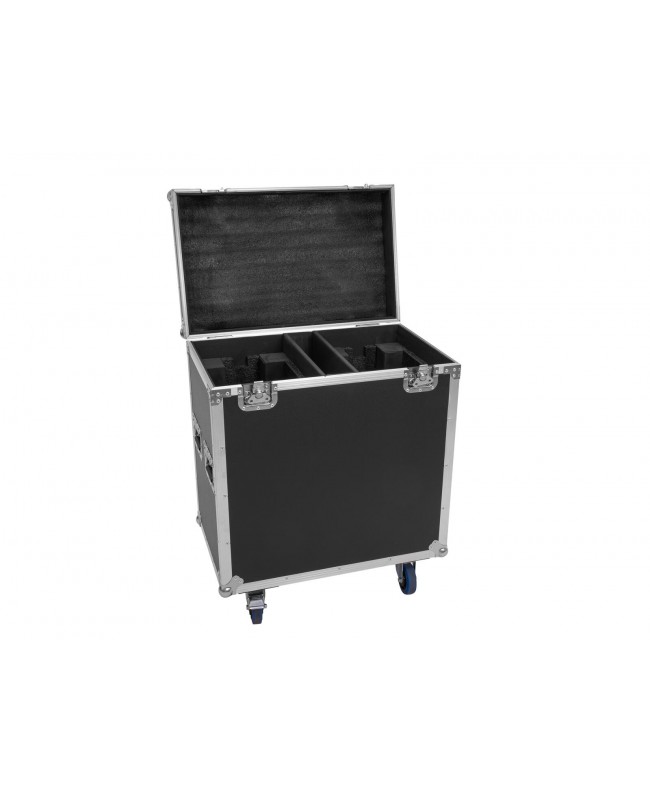 Roadinger Flightcase 2x TMH-S400 with wheels Cases for moving lights