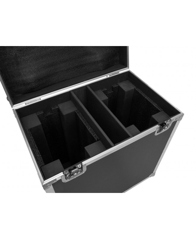Roadinger Flightcase 2x TMH-S400 with wheels Cases for moving lights