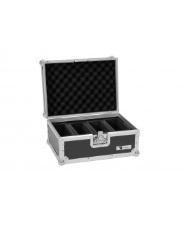 Roadinger Flightcase EC-4AC 4x Serie AKKU Flat Light Custodie per proiettori