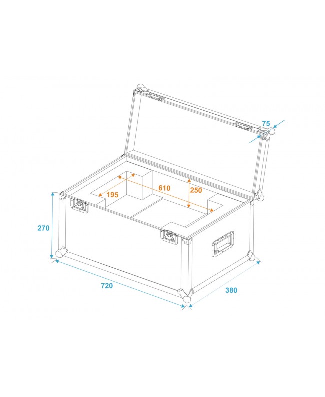 Roadinger Valigetta SL-160/SL-350 Custodie per proiettori