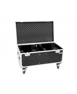 Roadinger Flightcase 2x THA-250F mit Rollen Scheinwerfer-Cases