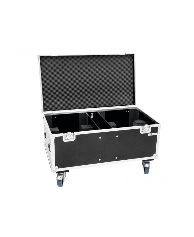 Roadinger Flightcase 2x THA-250F mit Rollen Scheinwerfer-Cases