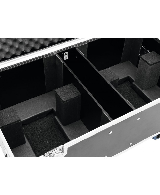 Roadinger Flightcase 2x THA-250F con ruote Custodie per proiettori