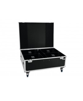Roadinger Flightcase 4x THA-250F con ruote Custodie per proiettori