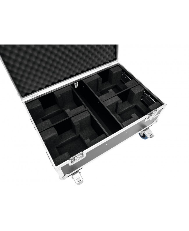 Roadinger Flightcase 4x THA-40 PC with wheels Cases for spotlights