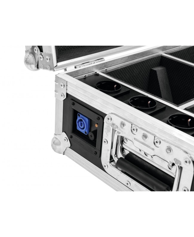 Roadinger Flightcase 4x AKKU TL-3 Trusslight QuickDMX con funzione di ricarica Custodie per proiettori