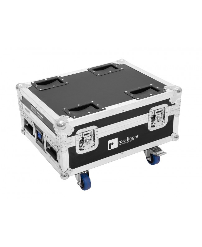 Roadinger Flightcase 4x AKKU IP UP-4 QuickDMX mit Ladefunktion Scheinwerfer-Cases