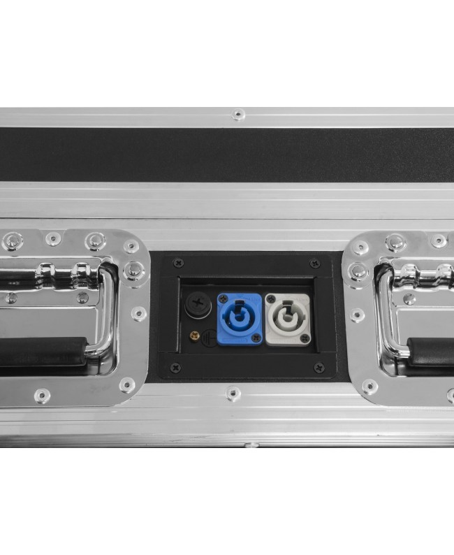 Roadinger Flightcase 4x AKKU BAR-6 Glow QCL Flex QuickDMX con funzione di ricarica Custodie per proiettori