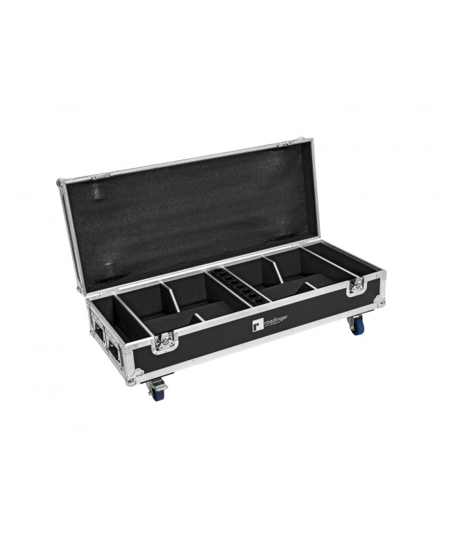 Roadinger Flightcase 8x AKKU IP UP-4 QuickDMX mit Ladefunktion Scheinwerfer-Cases