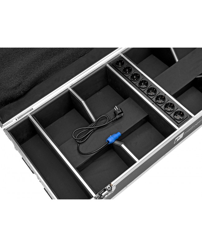 Roadinger Flightcase 8x AKKU IP UP-4 QuickDMX mit Ladefunktion Scheinwerfer-Cases