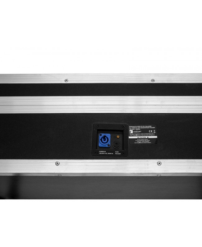 Roadinger Flightcase 8x AKKU IP UP-4 QuickDMX con funzione di ricarica Custodie per proiettori