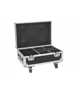 Roadinger Flightcase 4x AKKU IP UP-4 Plus HCL Spot WDMX with charging function Cases for spotlights