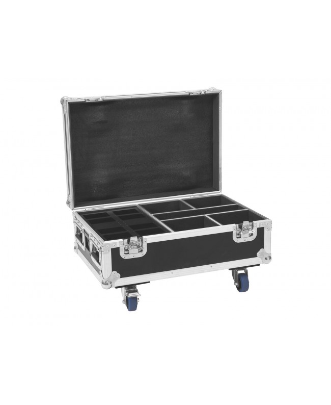 Roadinger Flightcase 4x AKKU IP UP-4 Plus HCL Spot WDMX con funzione di ricarica Custodie per proiettori
