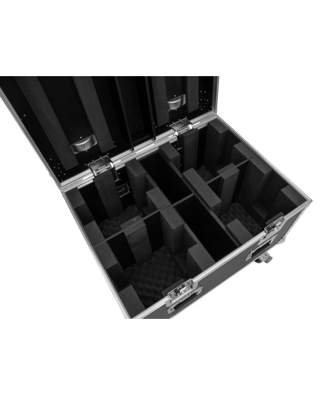 Roadinger Flightcase 4x LED TMH-X4 mit Rollen Movinglight-Cases