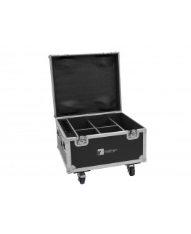 Roadinger Flightcase 4x AKKU IP PAR 7 QCL WDMX with charging function Cases for spotlights