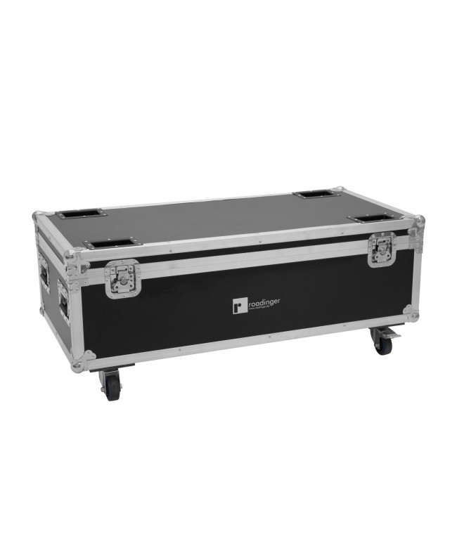 Roadinger Flightcase 8x AKKU IP PAR 7 QCL WDMX con funzione di ricarica Custodie per proiettori