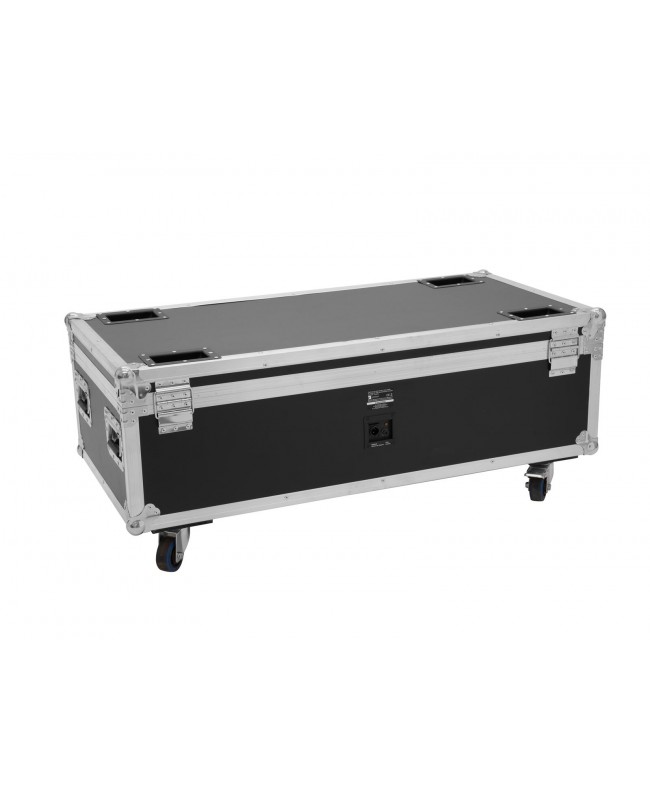 Roadinger Flightcase 8x AKKU IP PAR 7 QCL WDMX con funzione di ricarica Custodie per proiettori