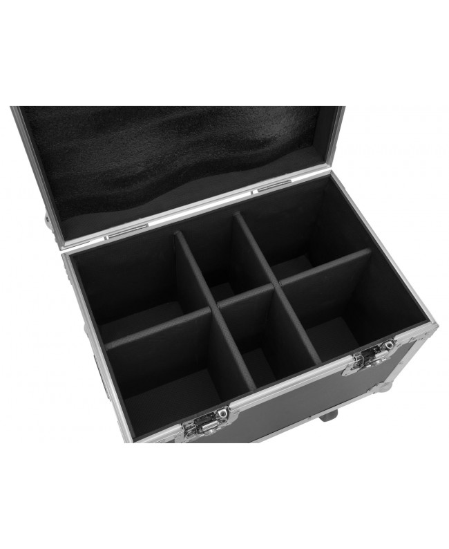 Roadinger Flightcase 4x LED TMH-13/17/S30/W36 with wheels Cases for moving lights