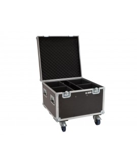 Roadinger Flightcase 4x LED Theatre COB 100 series with wheels Cases for spotlights