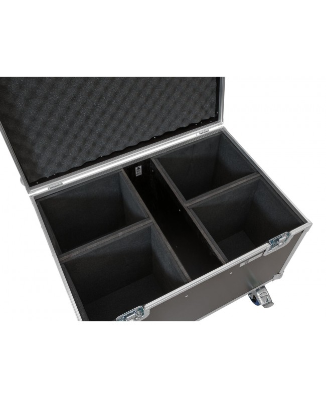 Roadinger Flightcase 4x LED Theatre COB 200 Serie, mit Rollen Scheinwerfer-Cases