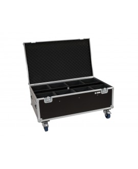 Roadinger Flightcase 8x LED IP PAR 7x8W QCL/7x9W SCL with wheels Cases for spotlights