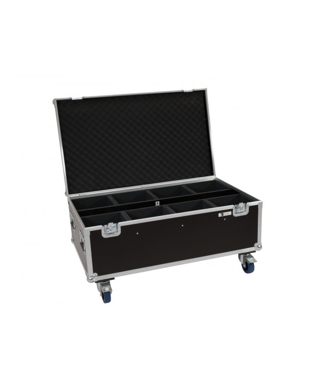 Roadinger Flightcase 8x LED IP PAR 7x8W QCL/7x9W SCL mit Rollen Scheinwerfer-Cases