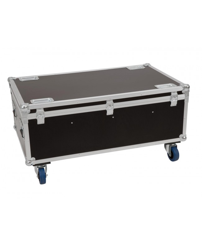 Roadinger Flightcase 8x LED IP PAR 7x8W QCL/7x9W SCL with wheels Cases for spotlights