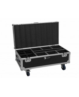 Roadinger Flightcase 6x AKKU IP UP-4 Plus HCL Spot WDMX con funzione di ricarica Custodie per proiettori